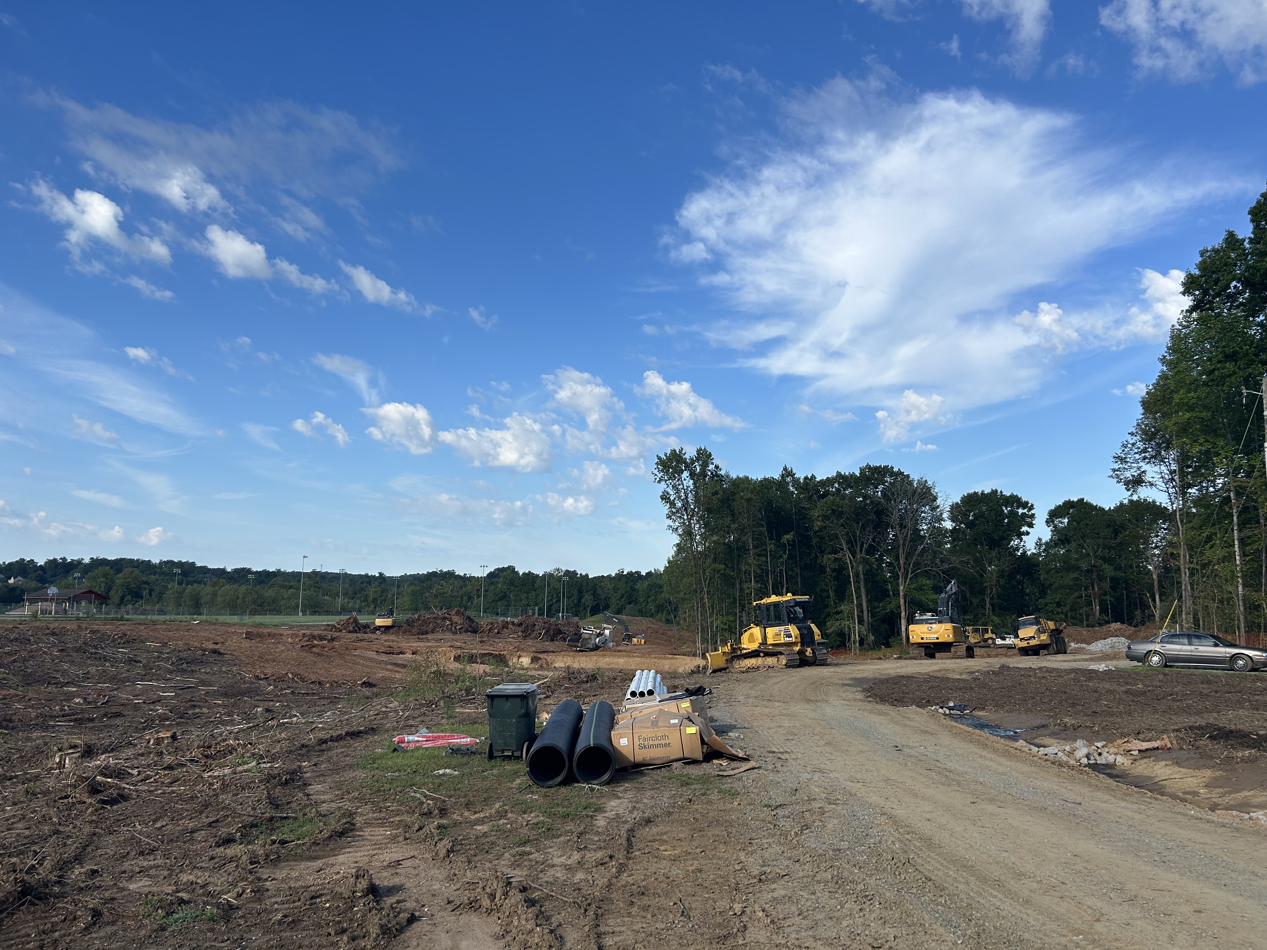 Ramsuer Park grading and clearing